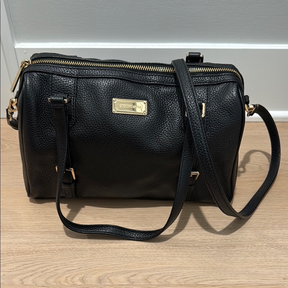 Black Leather Shoulder Bag